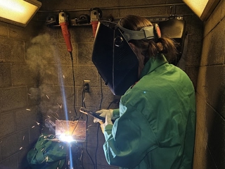 A person wearing a mask.