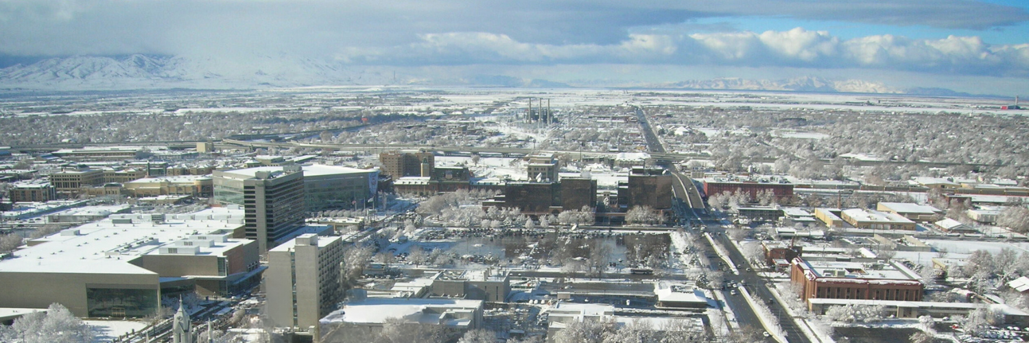 A city with many buildings.