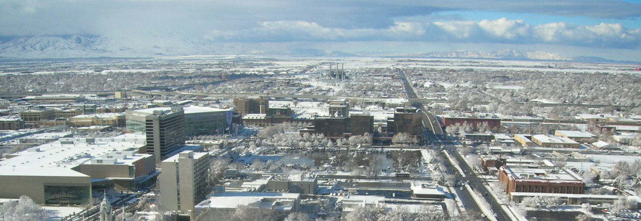 A city with many buildings.