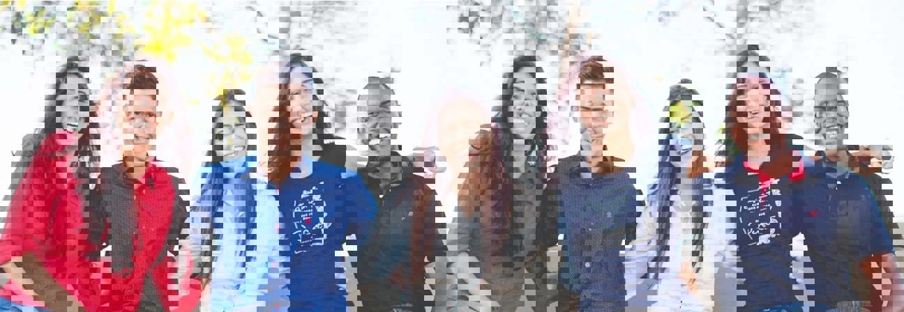 A group of people posing for a photo.