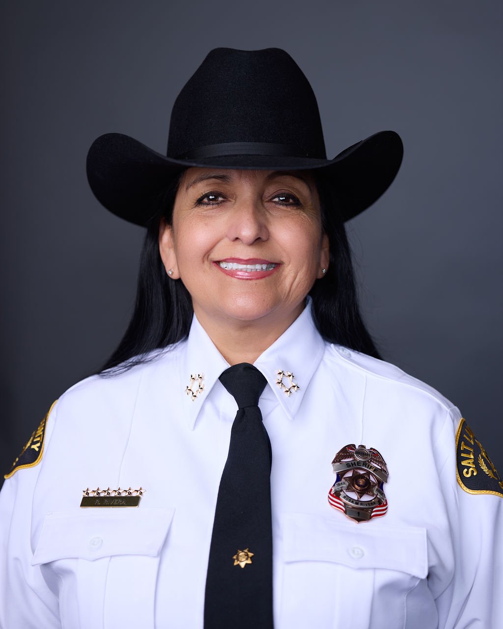 Rosie Rivera in a uniform.