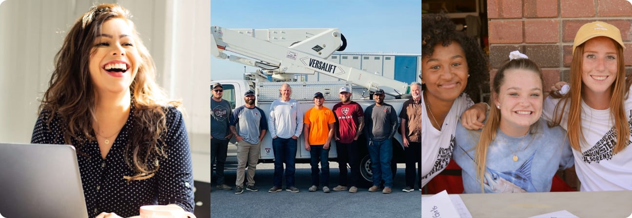 A group of people posing for a photo.
