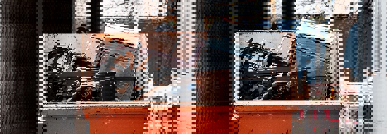 A machine on the street.