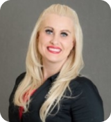 Nadja Hirsch with blonde hair.