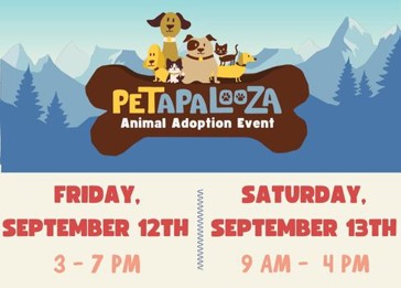 animal Adoption Event FMDAV, $ЕРТЕМВЕП 3-7 РМ SAtunDAV, ЗЕРТЕМВЕП ВТН 9 АМ- ЧРМ