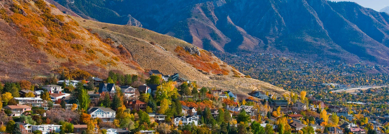 A town in the mountains.