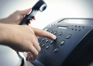 A person using a phone.