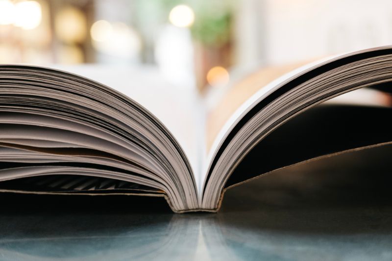 A stack of books.