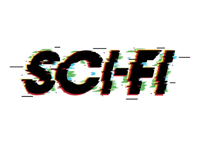 A neon sign with lights.