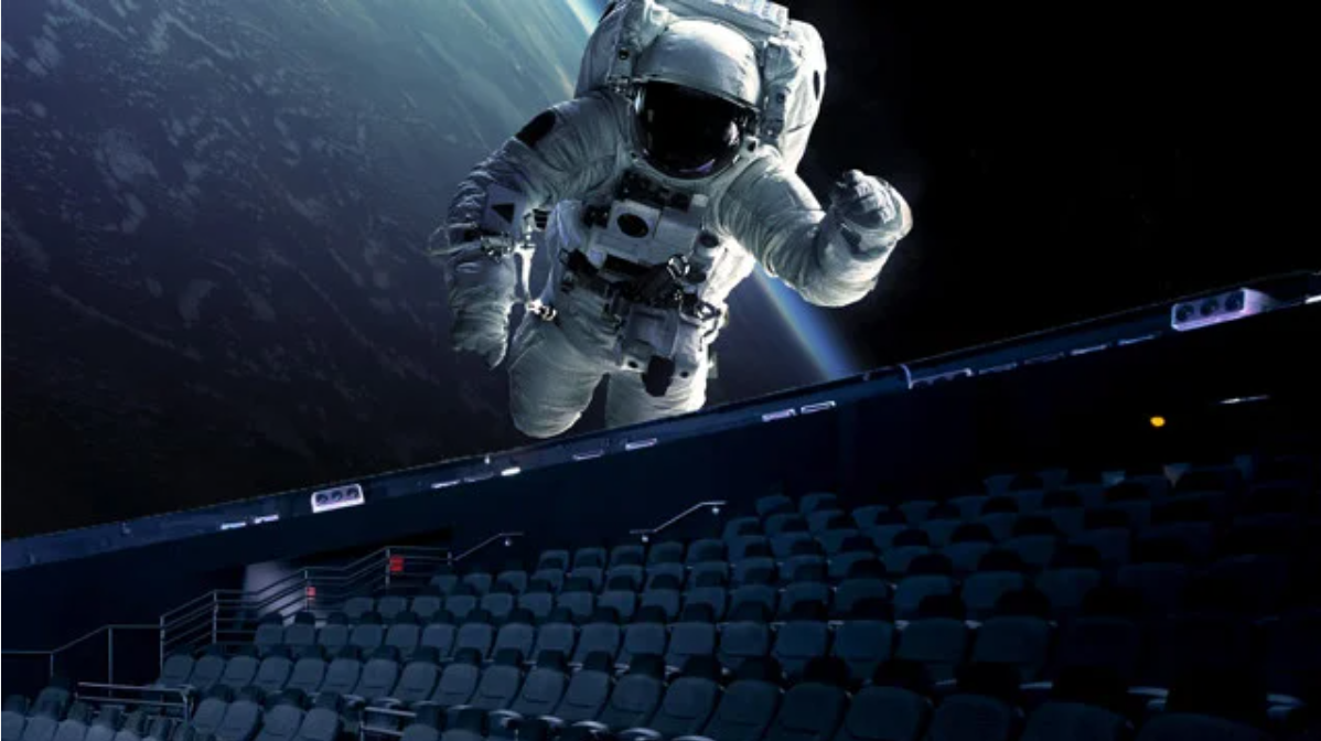 A person in a space suit.