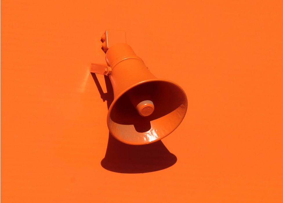 A light bulb on a wall.