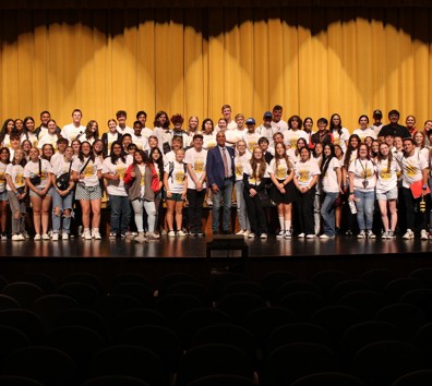 A group of people posing for a photo.