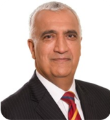 A man in a suit.