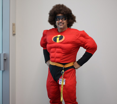 A man wearing a garment.