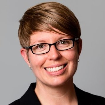 A person wearing glasses.