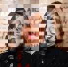 A person with long hair.