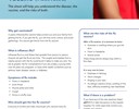 Influenza (Flu) Vaccine (Inactivated) This sheet will help you understand the disease, the vaccine, and the risks of both. Why get vaccinated? A yearly influenza (flu) vaccine helps protect you and your family from getting the flu. If you get the flu, you will miss work, school, and social gatherings. You cannot get the flu from the flu vaccine. What is influenza (flu)? Influenza (flu) is a viral illness that spreads from person to person. Anyone can get the flu at any time. The coughs and sneezes from a nearby person with the flu could be all it takes to make you sick. You are at greater risk for complications if you are a baby, a young child, over 65 years old, pregnant, or have other health conditions such as asthma, heart disease, cancer, or diabetes. Symptoms of flu include: Fever or headache Sore throat Muscle aches and chills Cough Runny or stuffy nose Who should get the the flu vaccine? Everyone 6 months and older should get a flu vaccine every flu season (October to May). It takes about 2 weeks for your body to develop protection after getting vaccinated. What are the risks of the flu vaccine? After a flu vaccine, it is common to have: • Soreness or swelling where you got the shot Fever or headache Muscle aches These things almost always stop within a few days. It is very rare to have: Dizziness or fainting Vision changes Ringing in your ears An allergic reaction (hives, swelling of the face, difficulty breathing, fast heartbeat) What if there is a problem? If you have any of the rare reactions listed, call 9-1-1 or take the person to the nearest hospital. For other signs that concern you, contact your doctor. SALT LAKE COUNTY HEALTH DEPARTMENT Visit www.cdc.gov/vaccines to learn more.