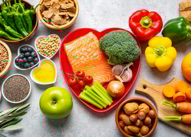 A table full of food.