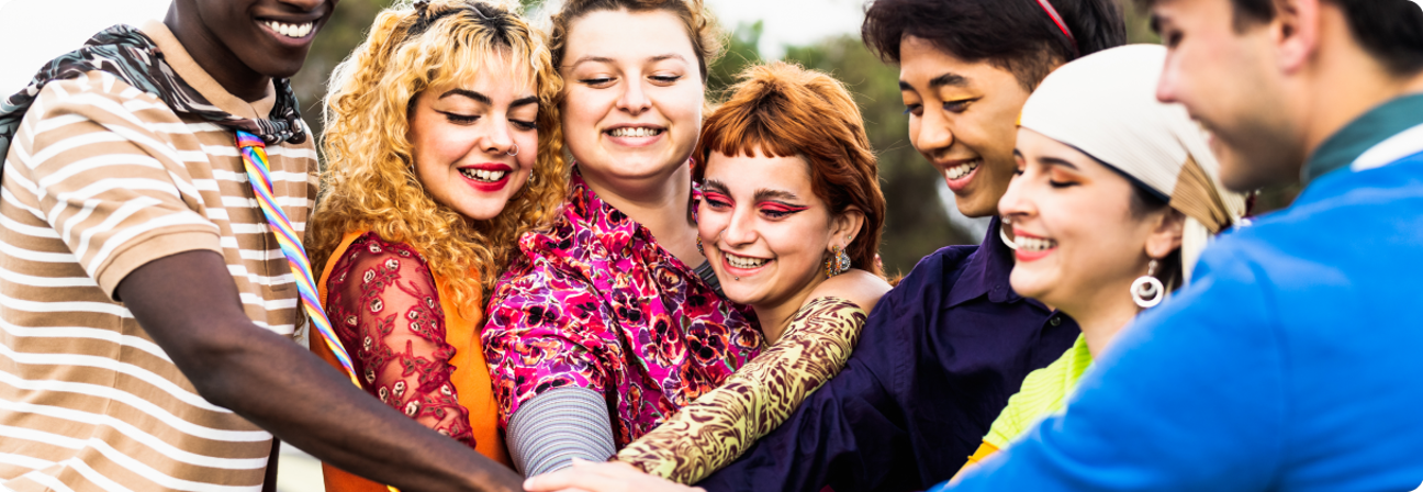 Danielle Dax et al. smiling.