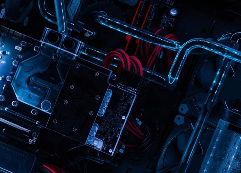 A close-up of a computer.