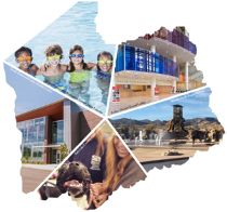 A group of people in a building.