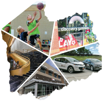 A person jumping off a building.