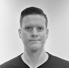 A man with short hair.