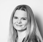 A woman with long hair.