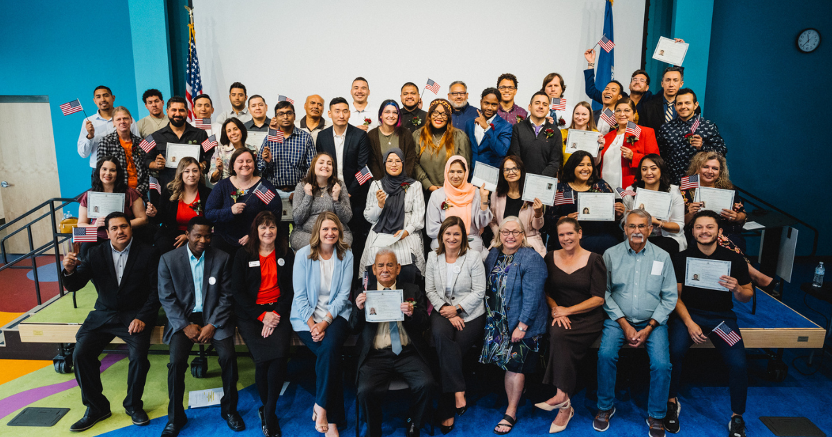 A group of people posing for a photo.