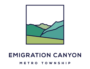 A logo with a black background.