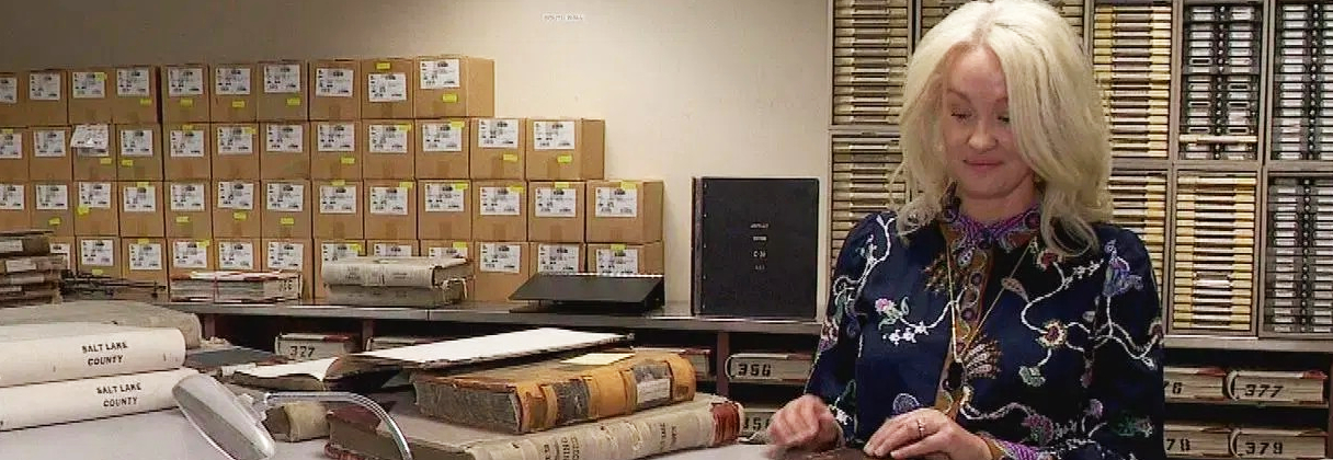 A person sitting at a desk.