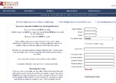 Graphical user interface, website.