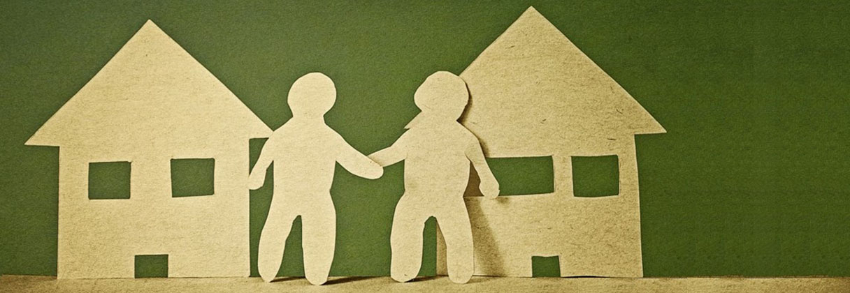 A paper with a picture of a couple of people.