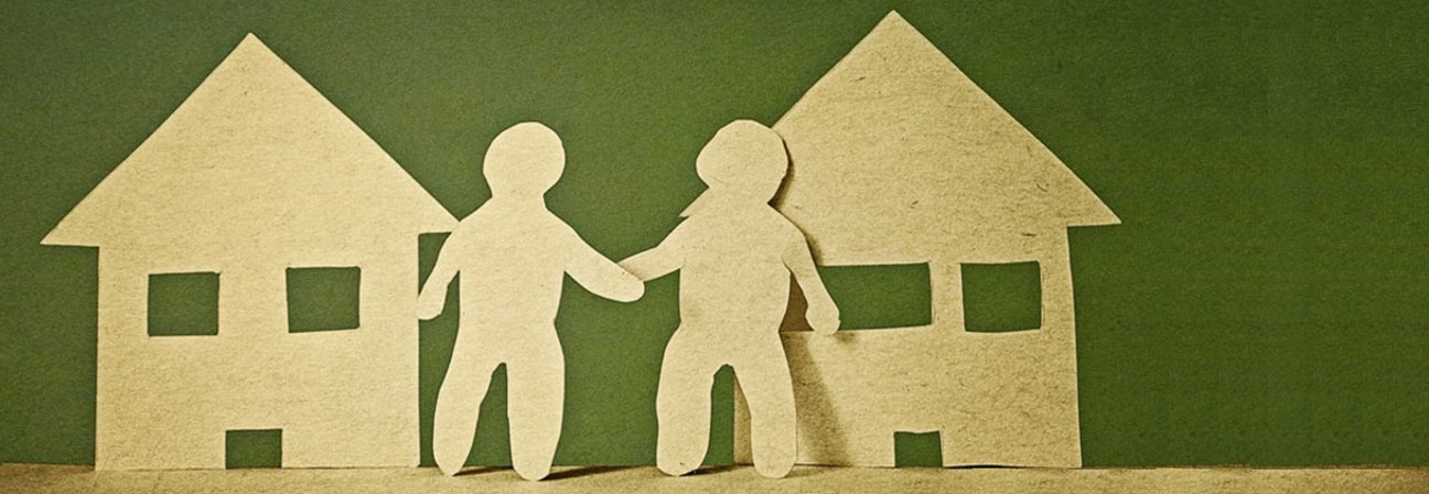 A paper with a picture of a couple of people.