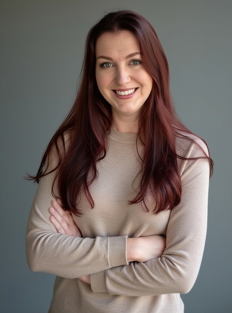 A woman with her arms crossed.