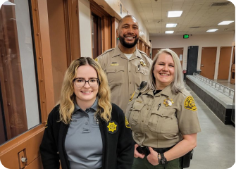 A group of people posing for a photo.