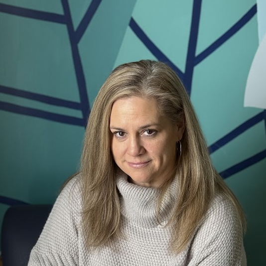 A person with long hair.