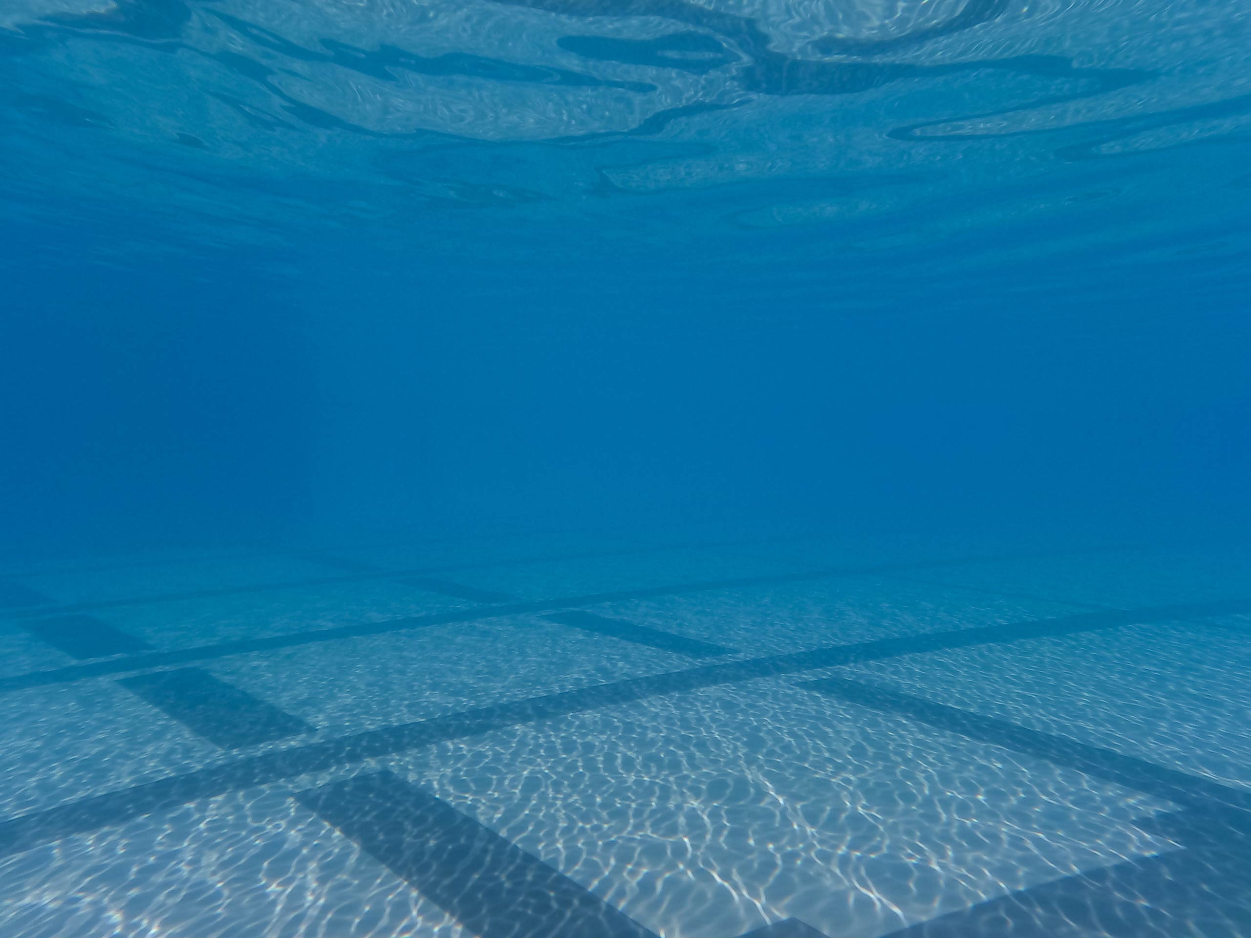 Underwater view of the West Jordan Pool in Salt Lake City.