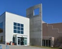 A building with a few windows.